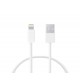 KSIX LCL2001ALB WHITE / CABLE USB-A (M) A LIGHTNING (M) 1M